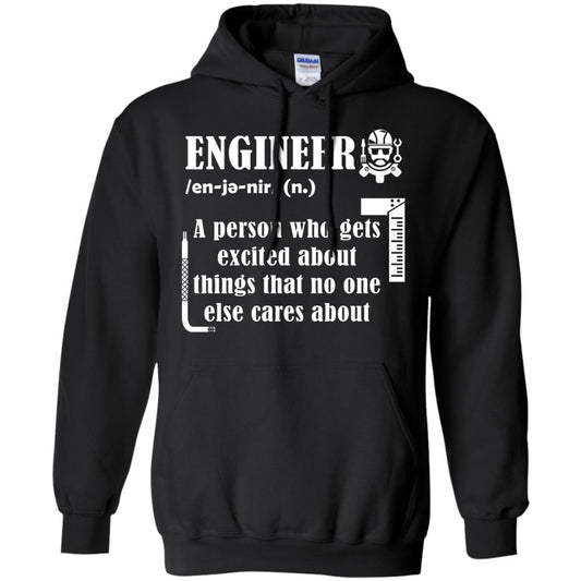 Engineer T-shirt A Person Who Gets Excited About Black