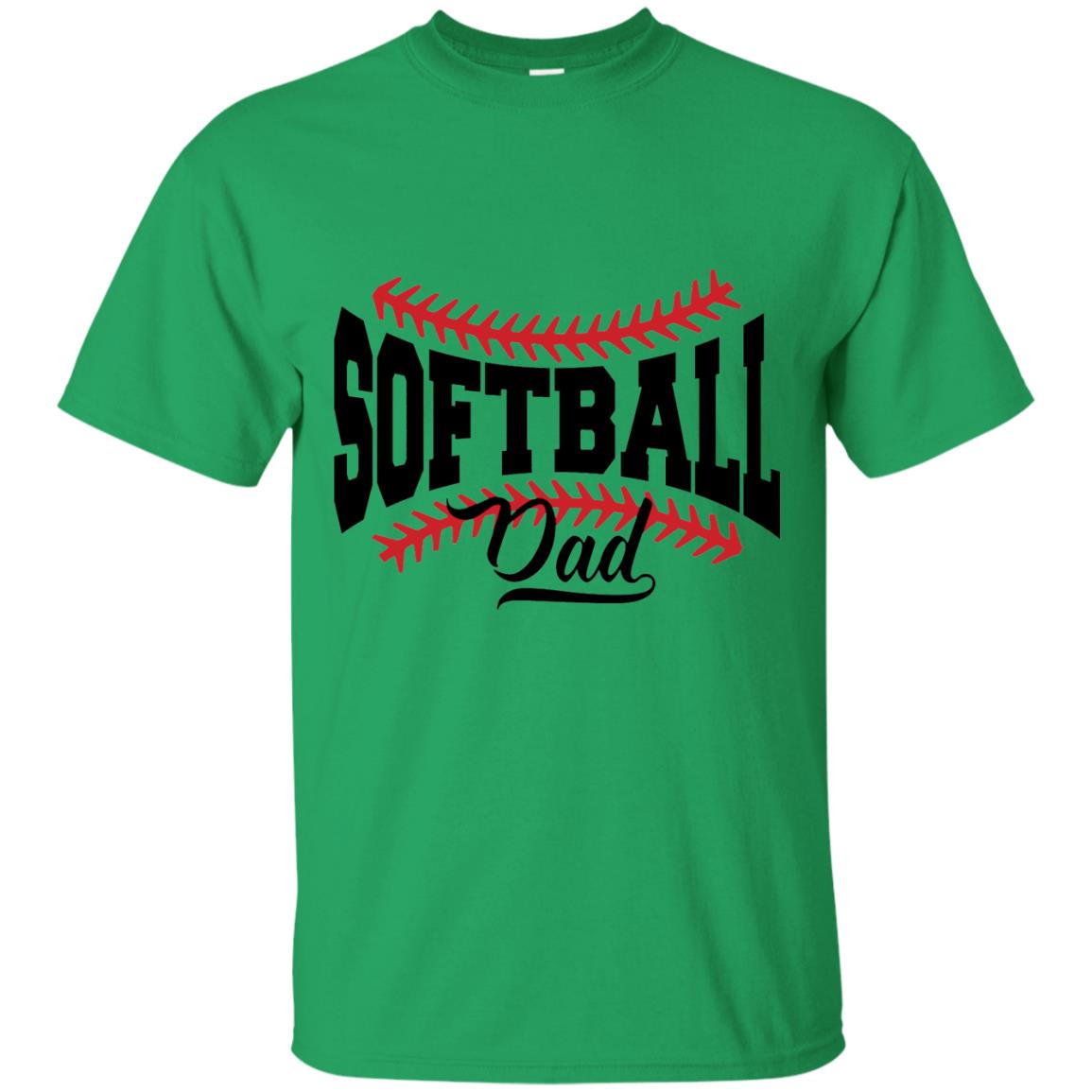 Softball Dad T-shirt Irish Green