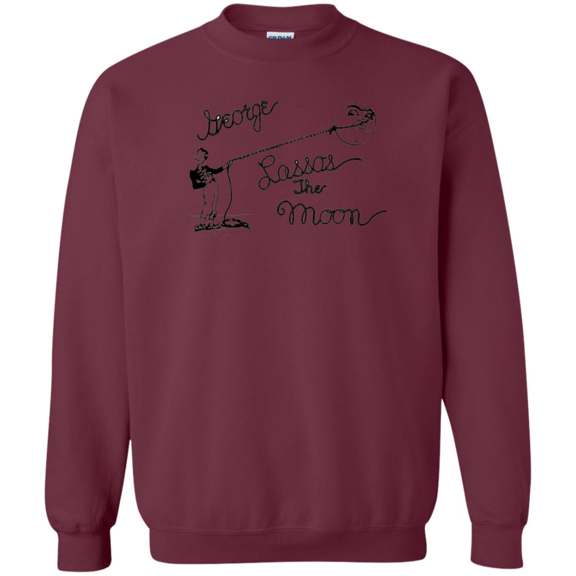 Film T-shirt It's A Wonderful Life George Lassos The Moon Maroon