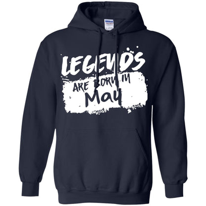 May Birthday Shirt Legends Are Born In May Navy