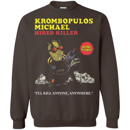 Film T-shirt Krombopulos Michael Hired Killer Dark Chocolate