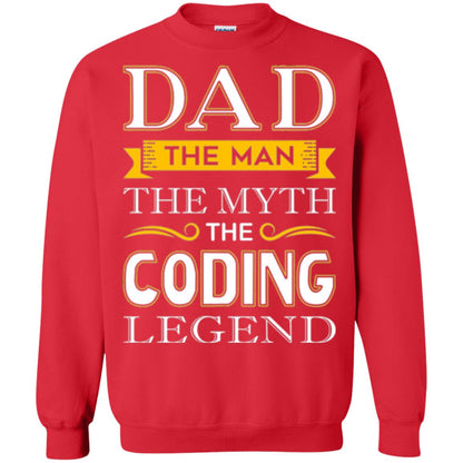 Daddy T-shirt The Man The Myth Colding Legend Red