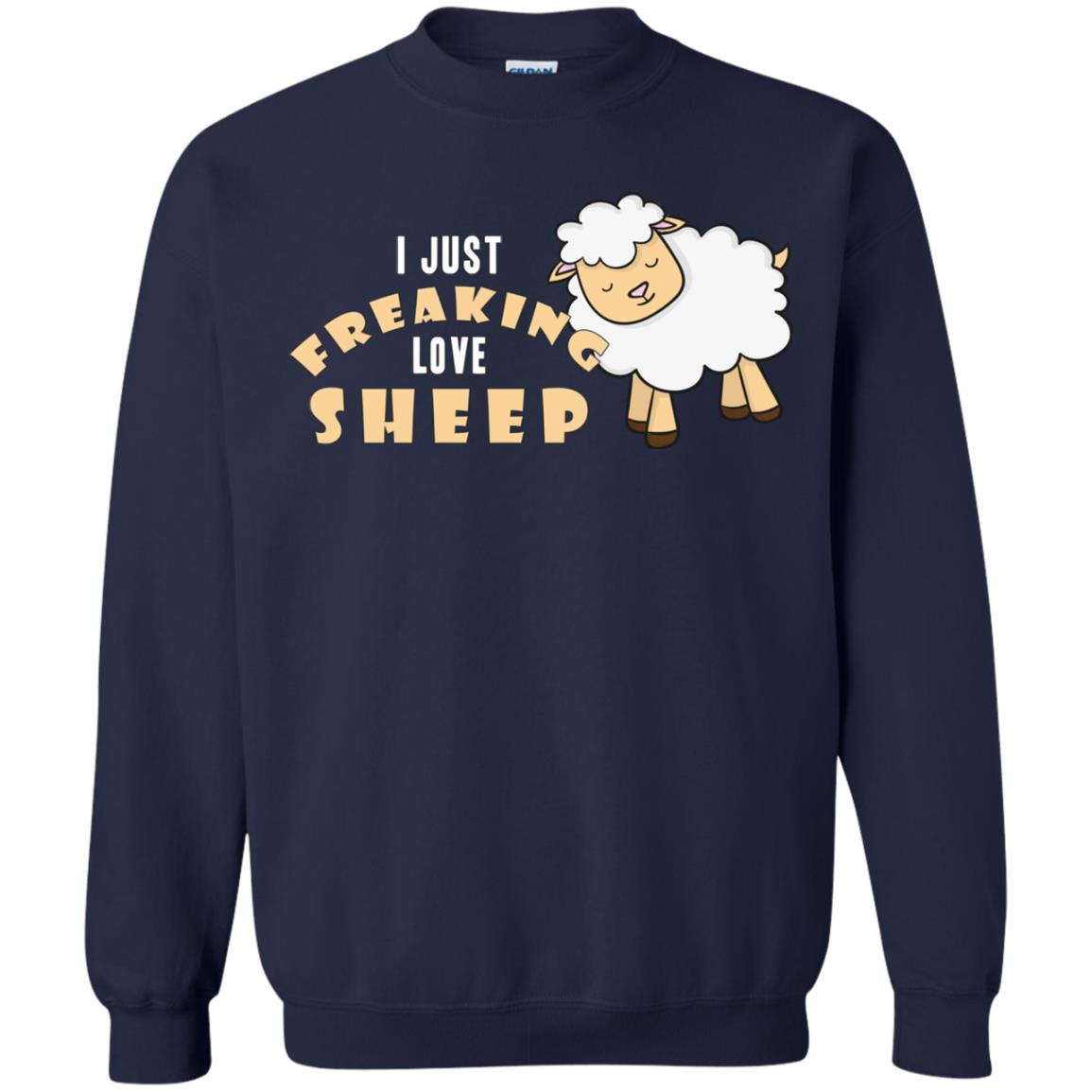 I Just Freaking Love Sheep Shirt Navy