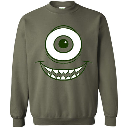 Cartoon T-shirt Mike Wazowski Eye Graphic Military Green
