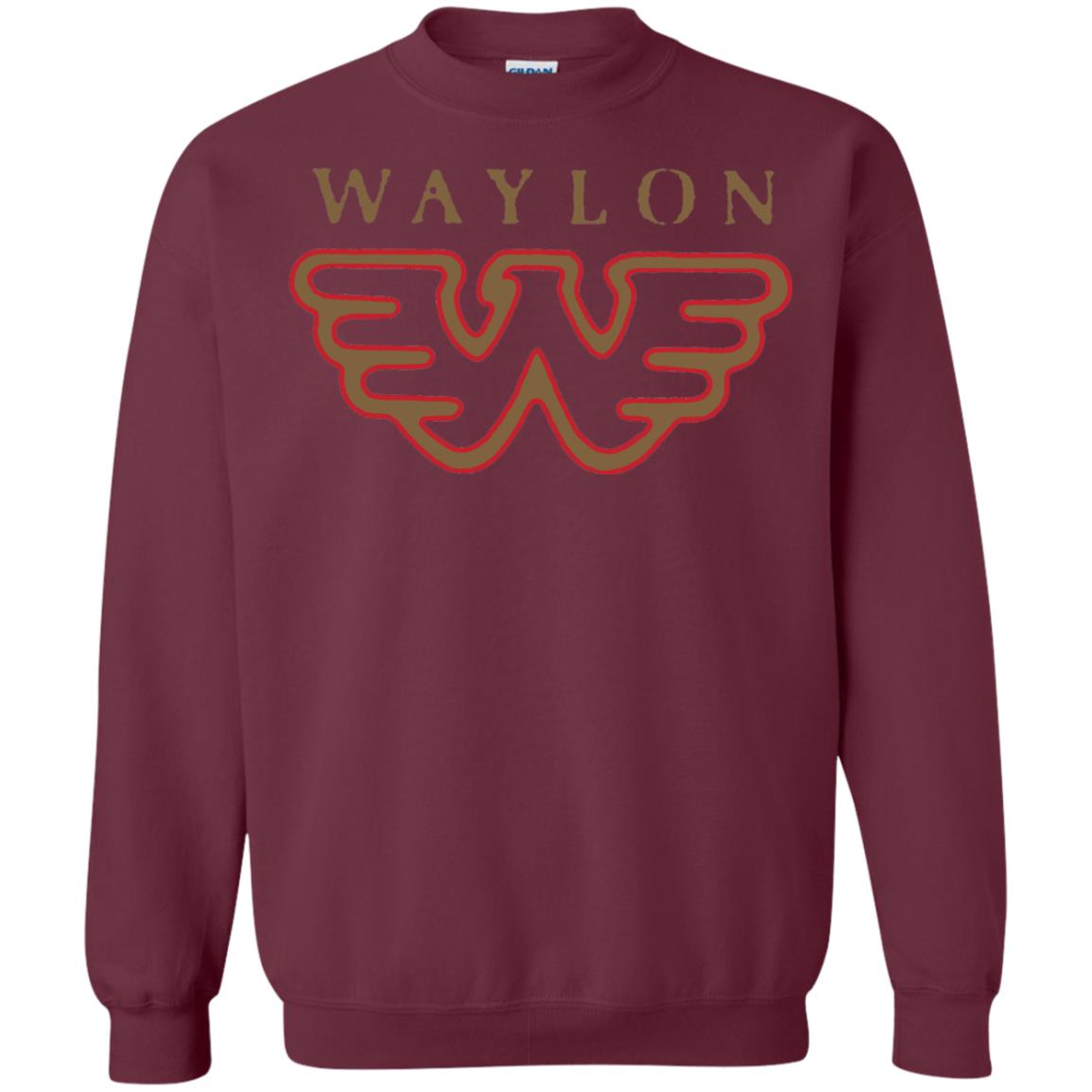 Waylon Jennings Flying W Logo Shirt Maroon