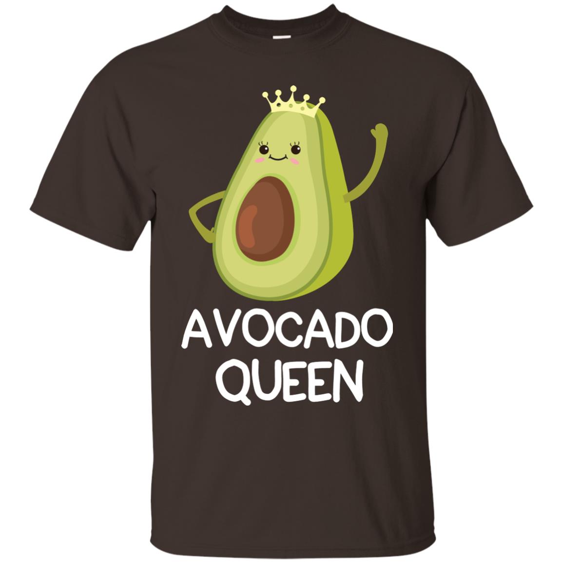Avocado Queen Vegetarian Shirt For Girls Dark Chocolate