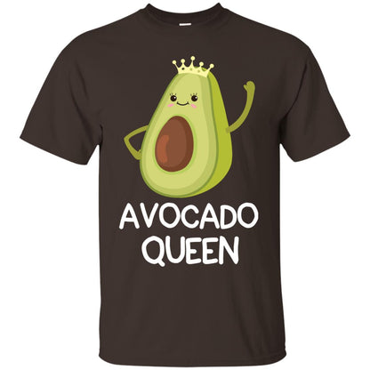 Avocado Queen Vegetarian Shirt For Girls Dark Chocolate