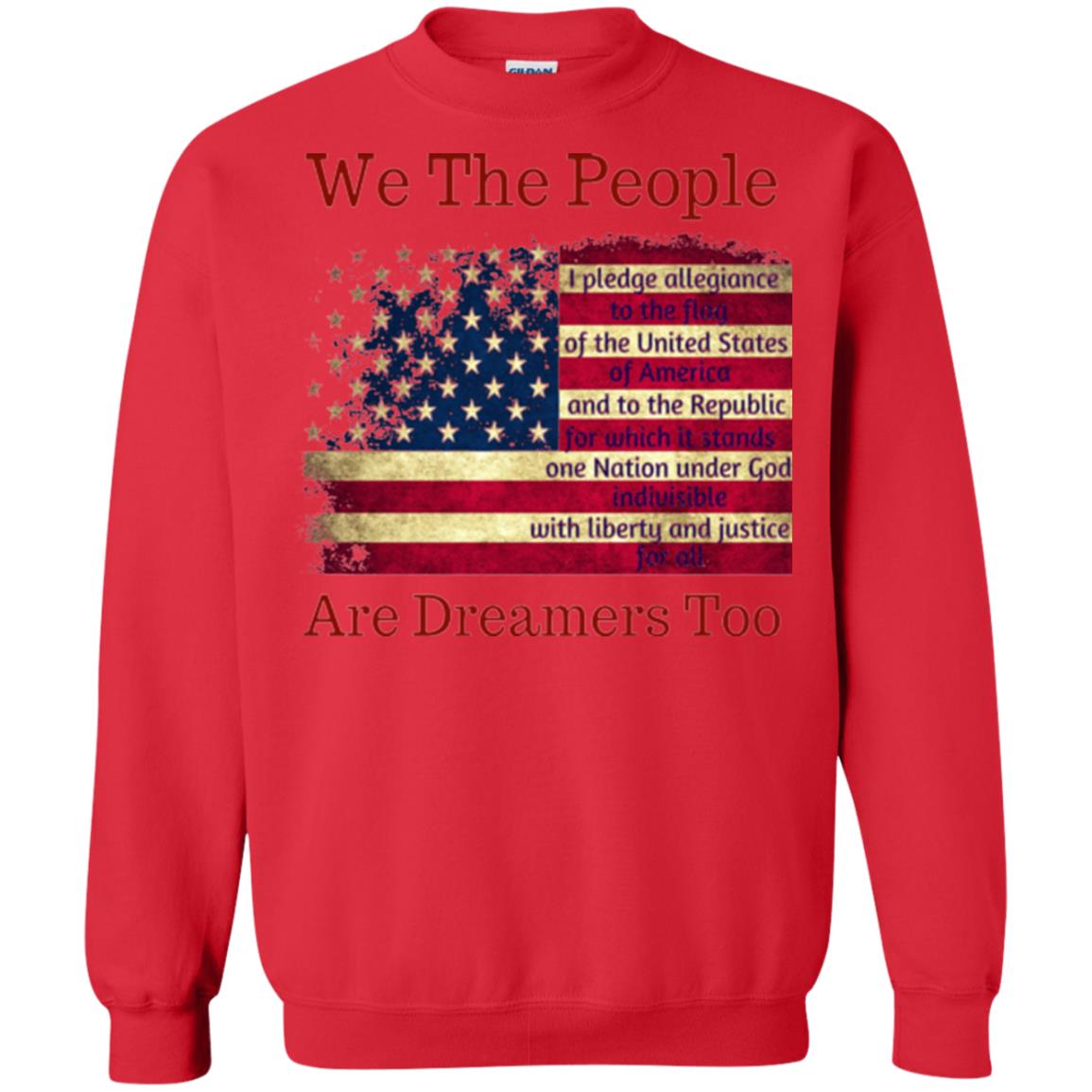 We Are People Are Dreamers Too Anti Trump T-shirt Red