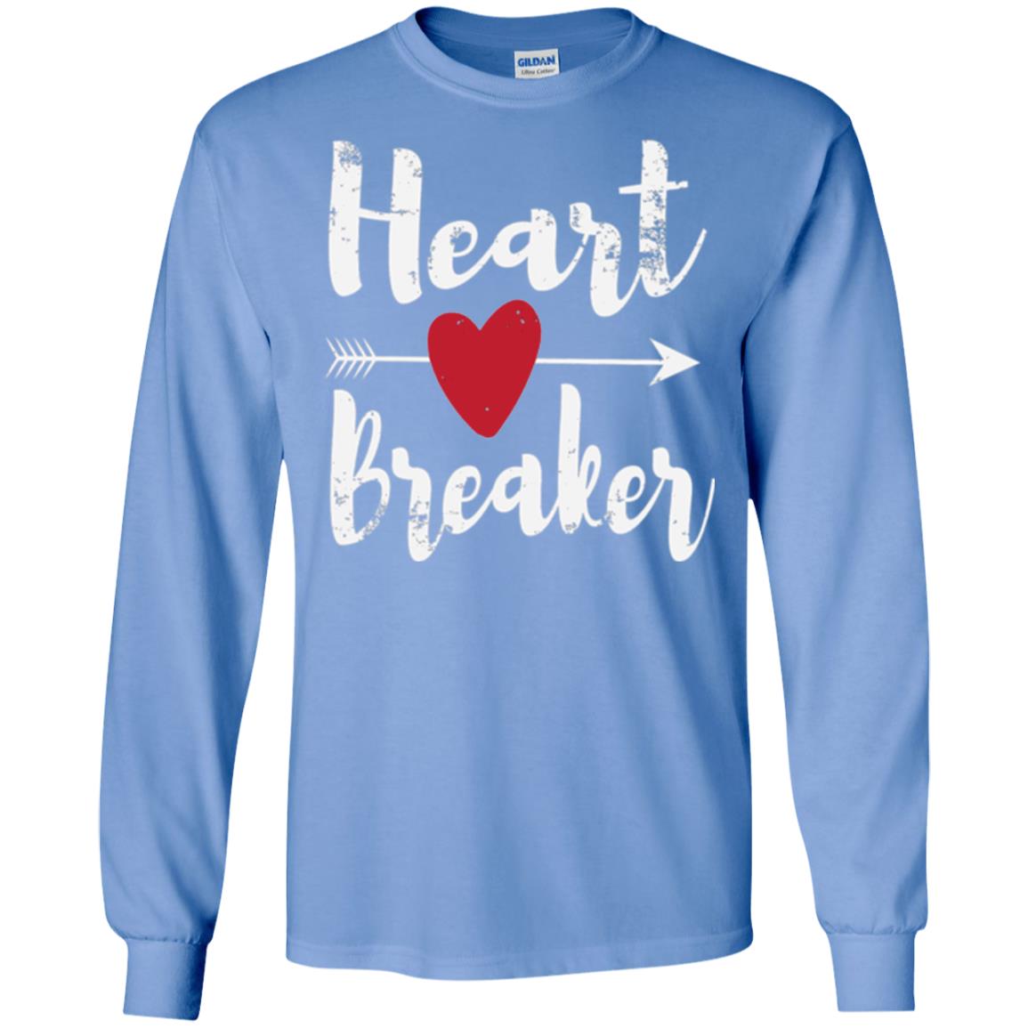 Valentines Day T-shirt Heart Breaker T-shirt Carolina Blue