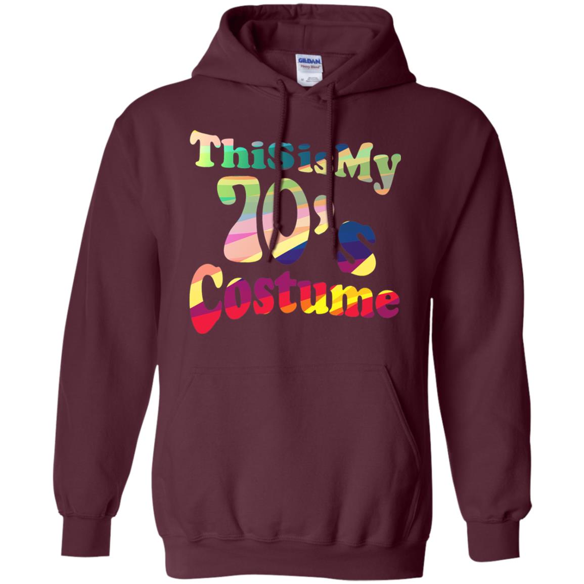 70s Halloween Costume 70s T-shirt For Women Men Girls Maroon