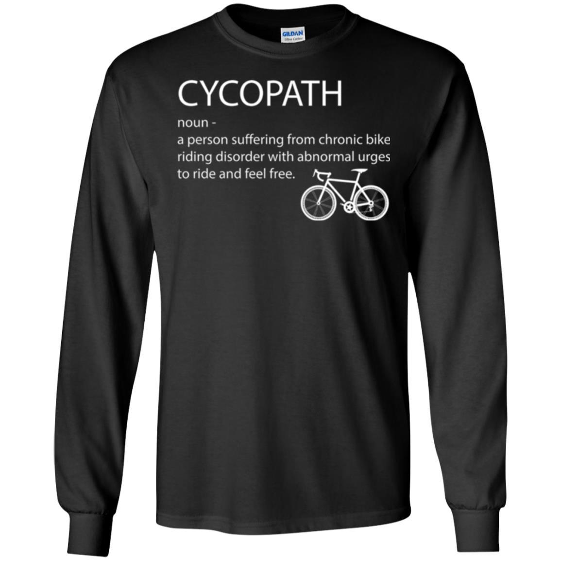 Biker T-shirt Cycopath Definition T-shirt Black
