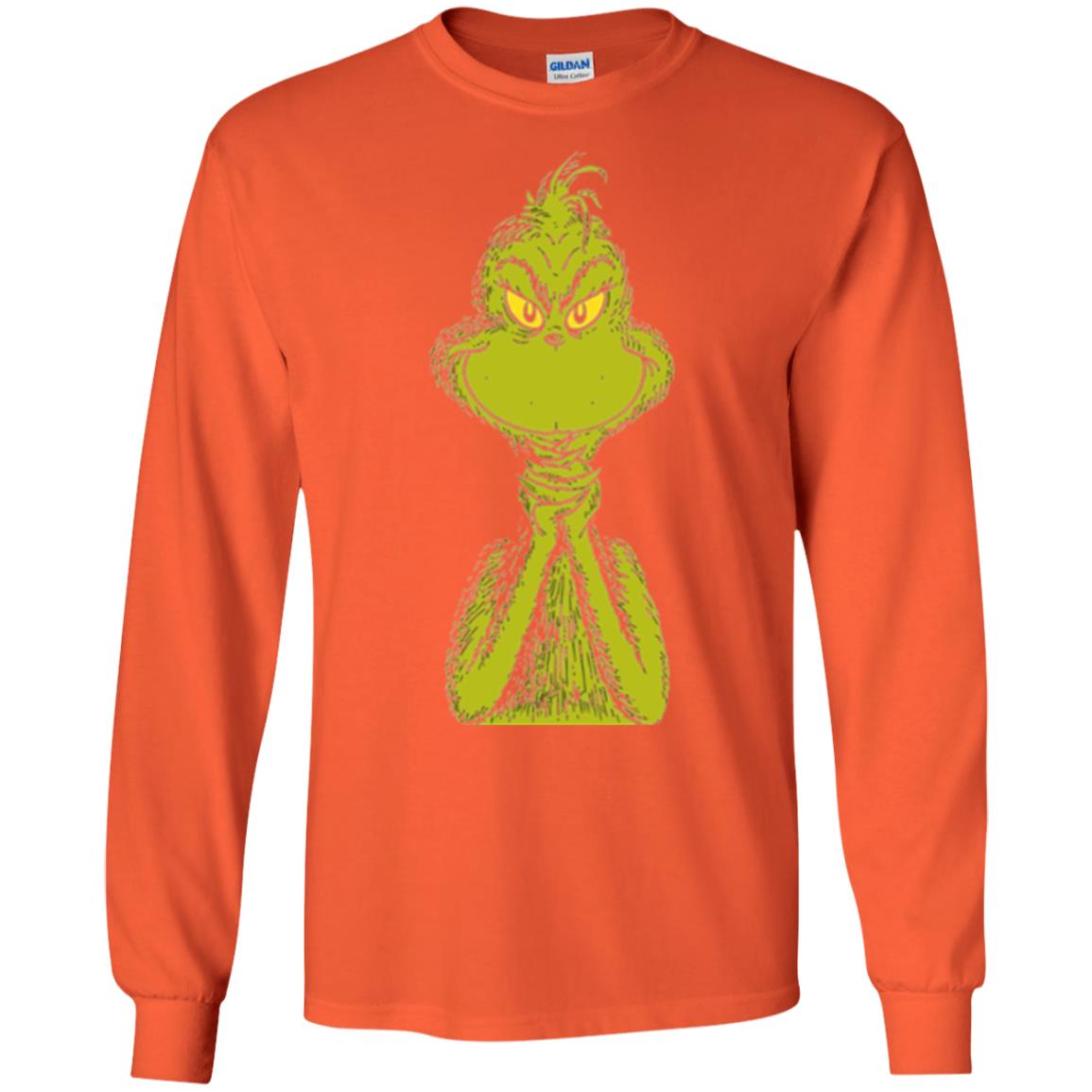 Dr. Seuss Classic Sly Grinch T-shirt Orange