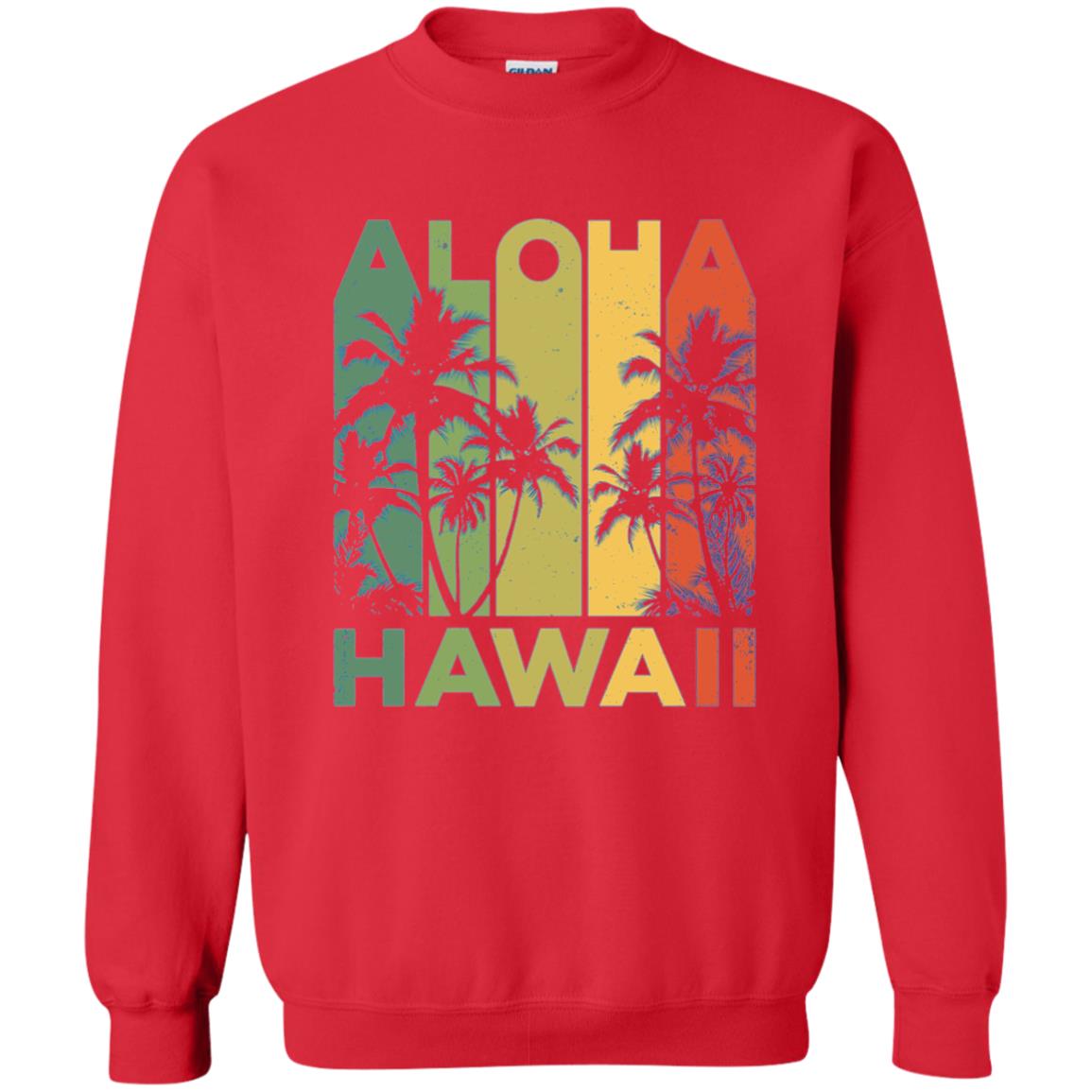 Vintage Hawaiian Islands Tee Hawaii Aloha State T-shirt Red