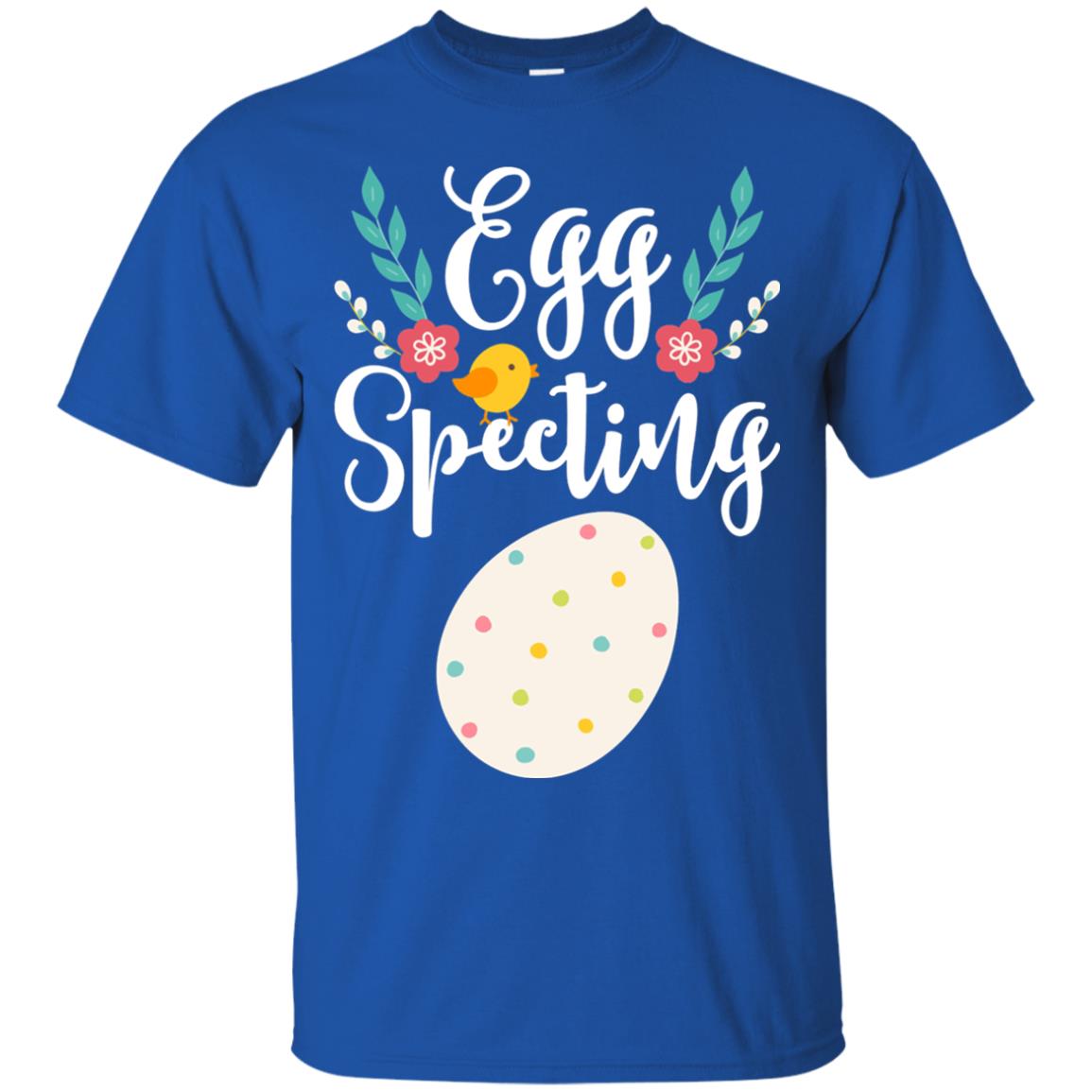 Egg Specting Announcement Pregnant Easter T-shirt Royal