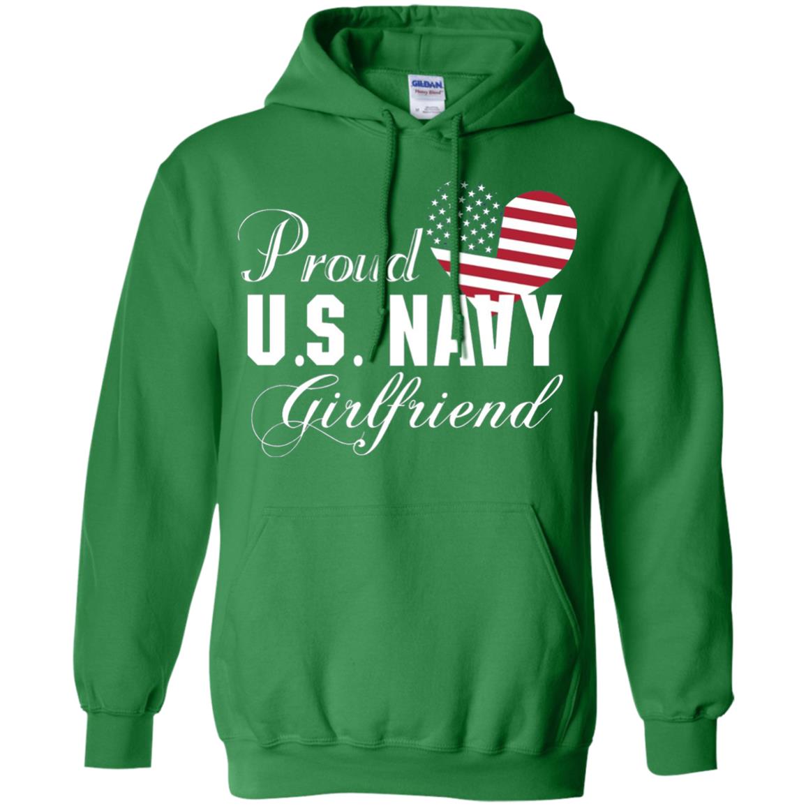 Pride U.s. Army Shirt Proud Navy Girlfriend Heart Irish Green