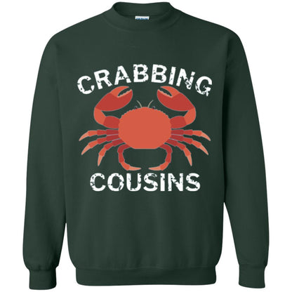 Fishing Lovers T-shirt Crabbing Cousins Forest Green