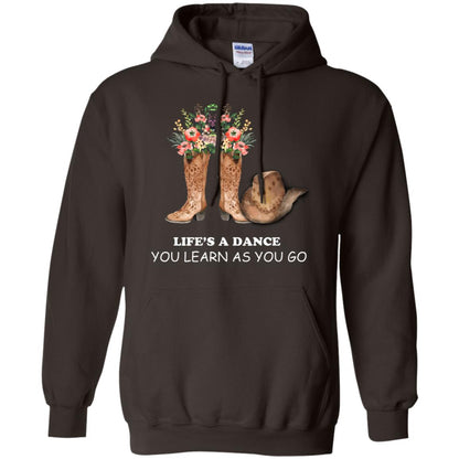 Life_s A Dance You Learn As You Go Dancing Shirt Dark Chocolate