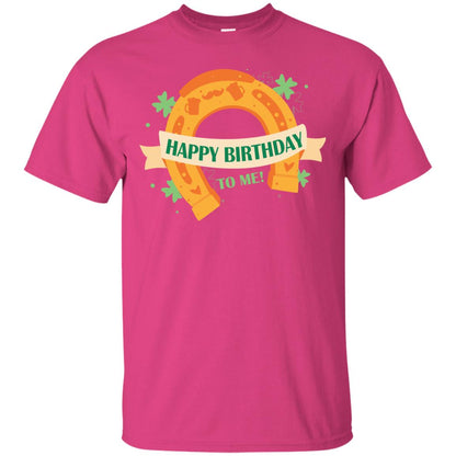 Happy Birthday To Me Shamrocks Saint Patrick's Day T-shirt Heliconia