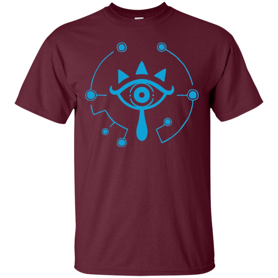 Nintendo Zelda Breath Of The Wild Sheikah Eye Logo T-shirt Maroon