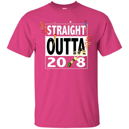 Straight Outta 2018 New Year 2019 Gift Shirt Heliconia