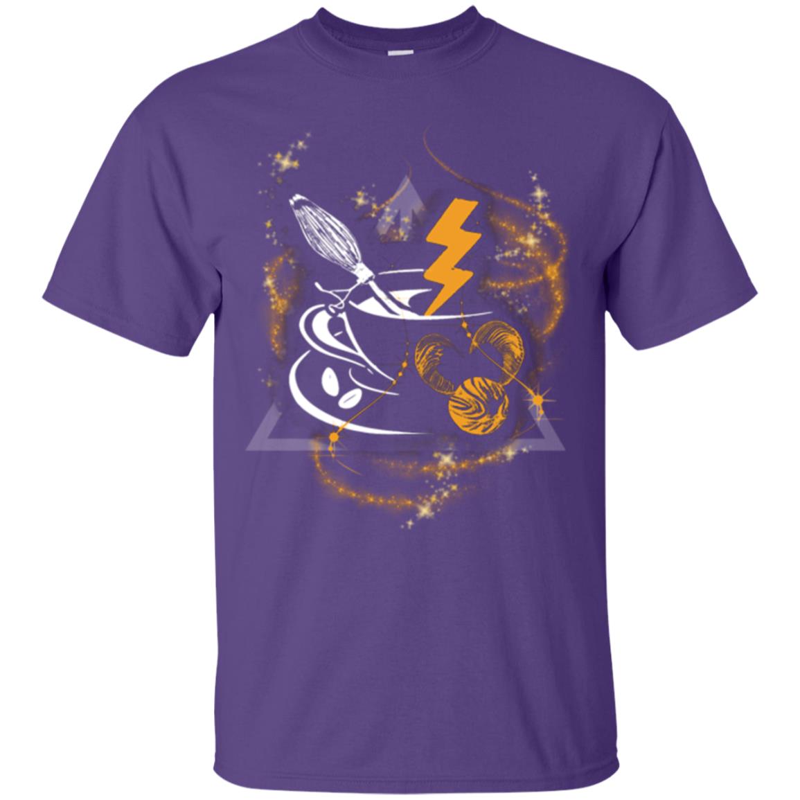 Harry Potter Coffee Movie Fan T-shirt Purple