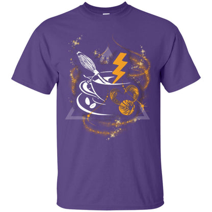 Harry Potter Coffee Movie Fan T-shirt Purple