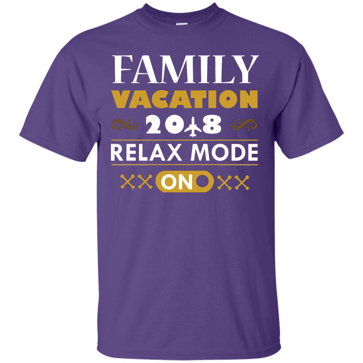 Family Vacation 2018 Relax Mode On Summer Holiday Shirt Purple