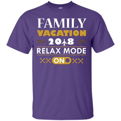 Family Vacation 2018 Relax Mode On Summer Holiday Shirt Purple