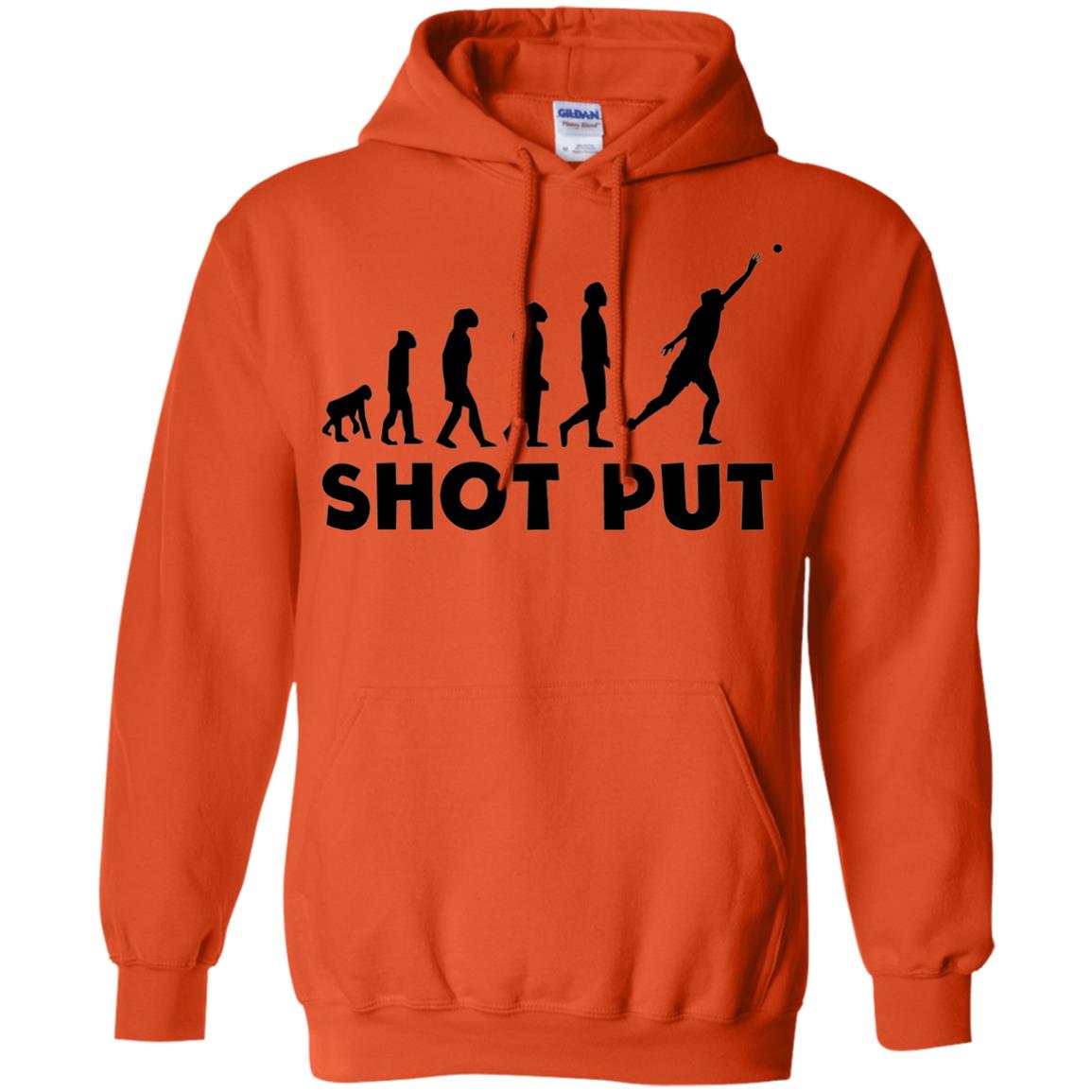 Funny Shot Put Evolution T-shirt Orange
