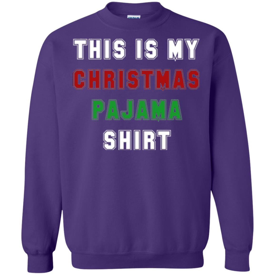 Christmas T-shirt This Is My Christmas Pajama Purple