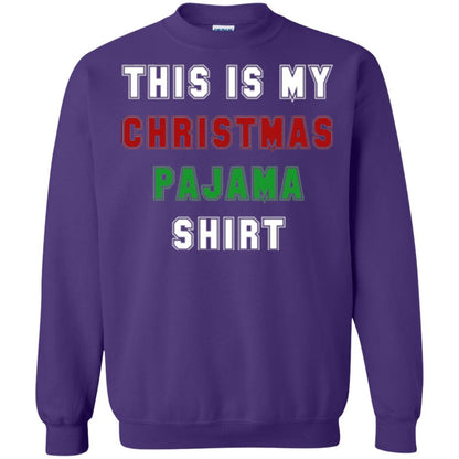 Christmas T-shirt This Is My Christmas Pajama Purple