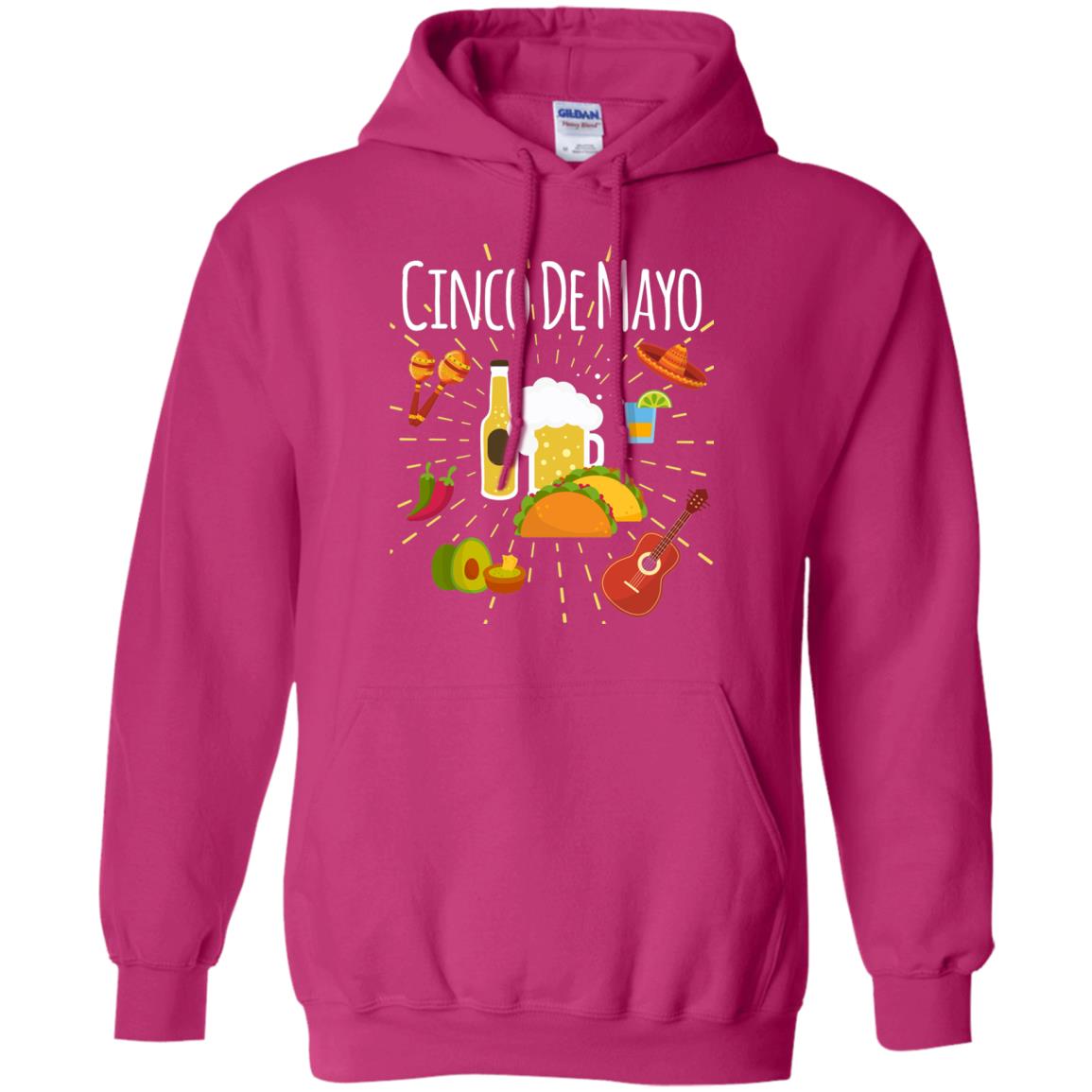 Cinco De Mayo Beer Tacos Guitar Mexico Shirt Heliconia