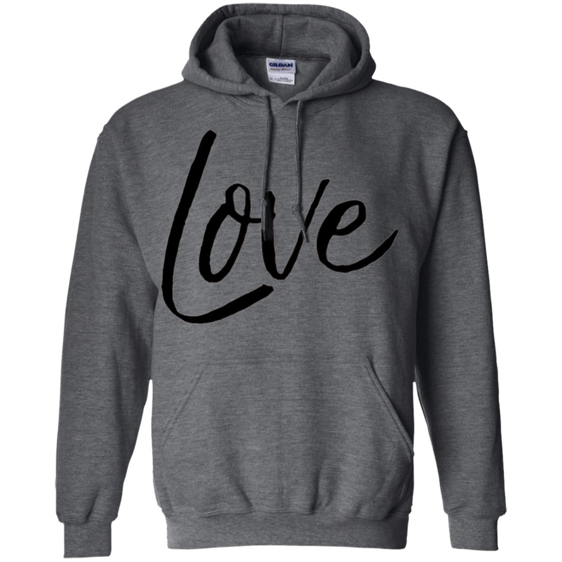 Black Love T-shirt Valentine_s Day Dark Heather
