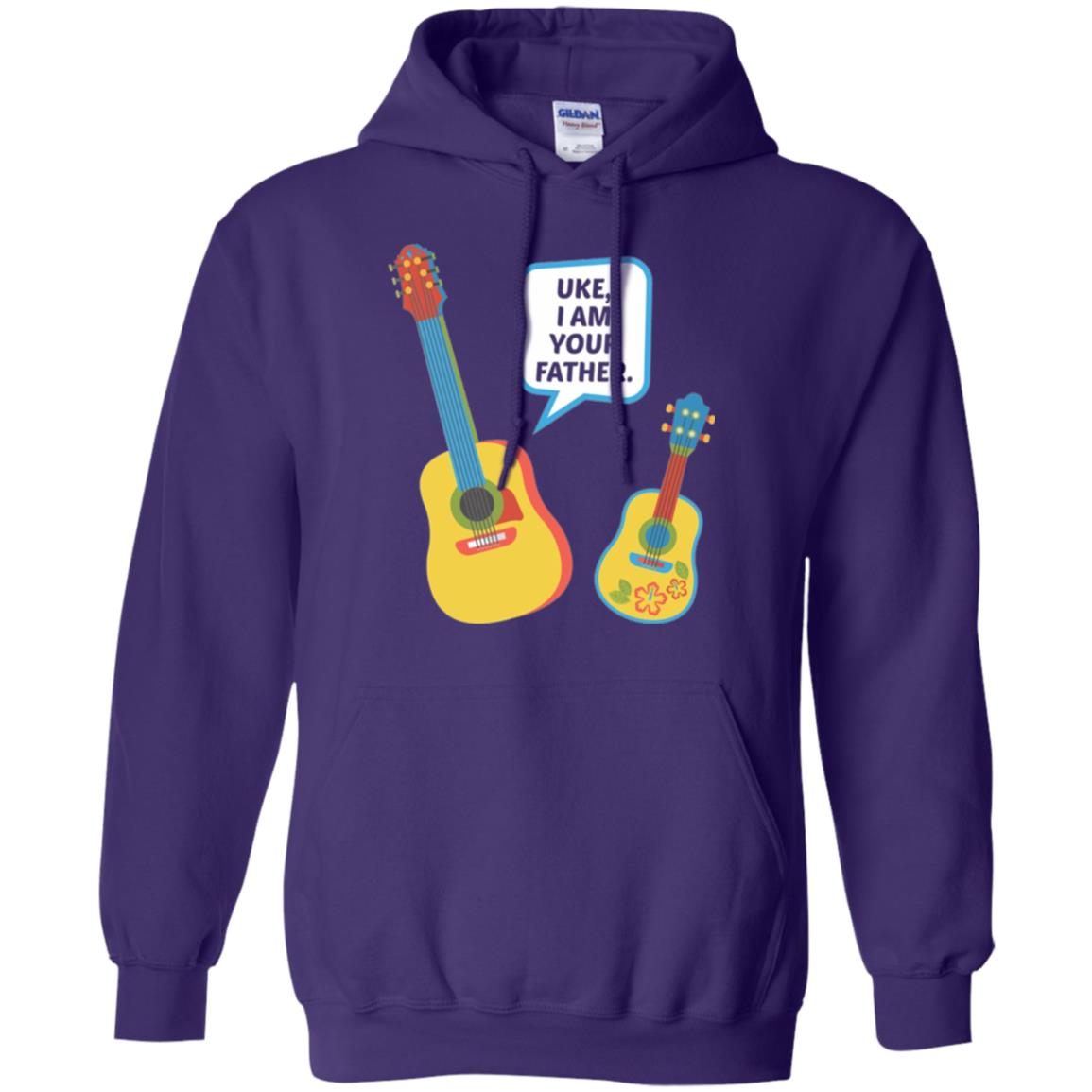 Ukulele Lovers T-shirt Uke I Am Your Father Purple