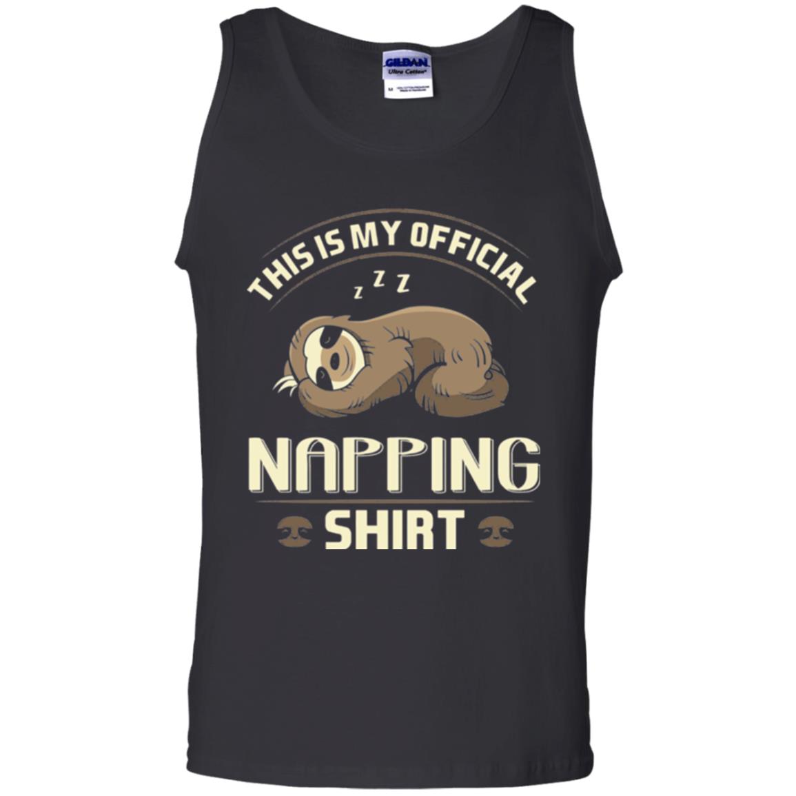 Lazy Baby Sloth My Official Napping T-shirt Black