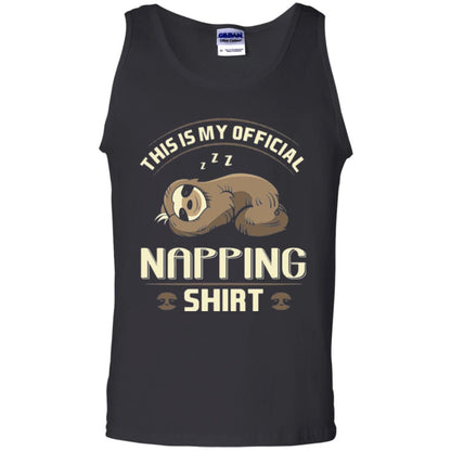 Lazy Baby Sloth My Official Napping T-shirt Black