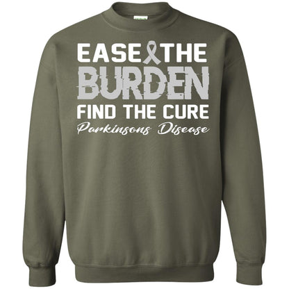 Ease The Burden Find The Cure Parkinson's Awareness T-shirt Military Green