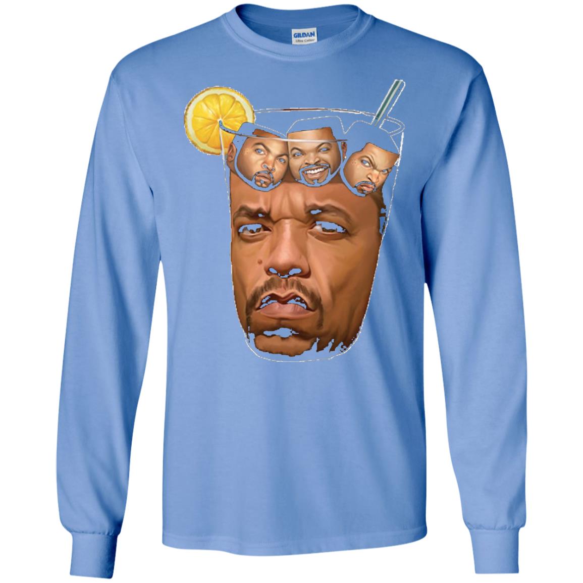 Ice T With Ice Cubes Funny T-shirt Carolina Blue