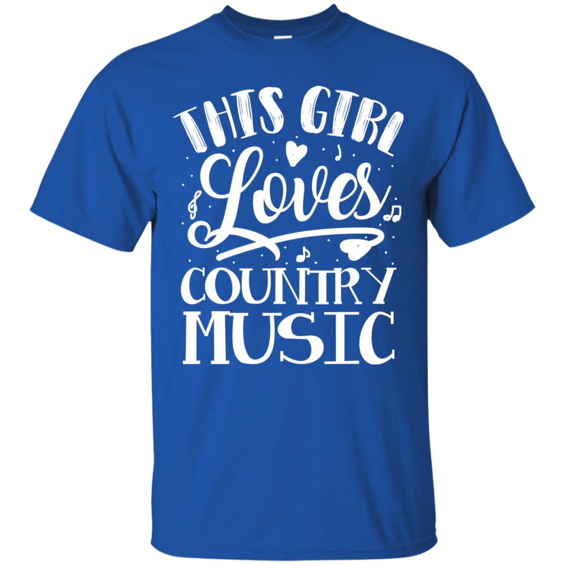 This Girl Loves Country Music Shirt Royal