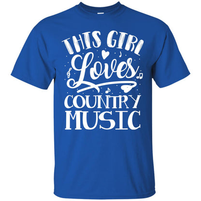 This Girl Loves Country Music Shirt Royal