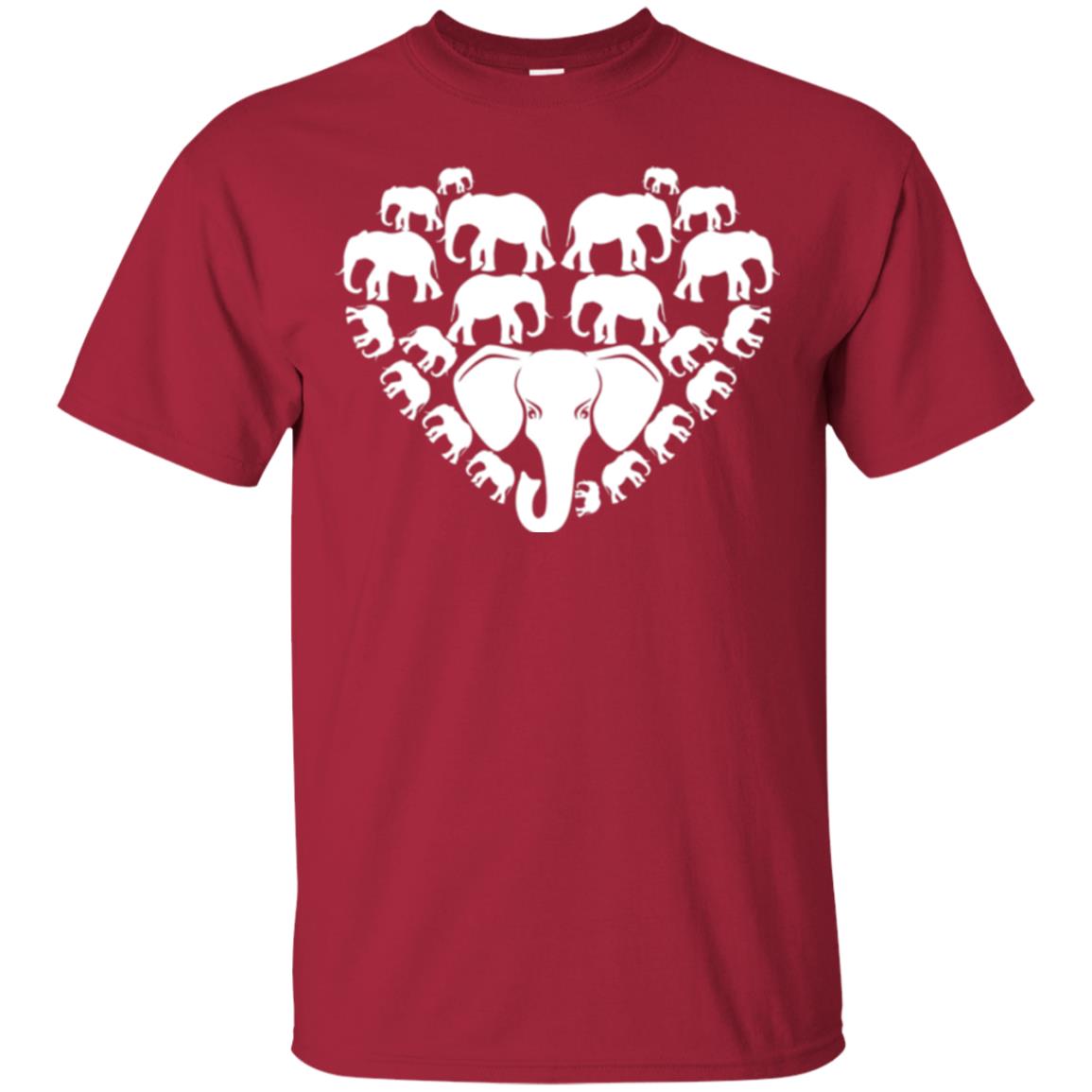 Elephant Lovers T-shirt Special Elephant Heart Cardinal