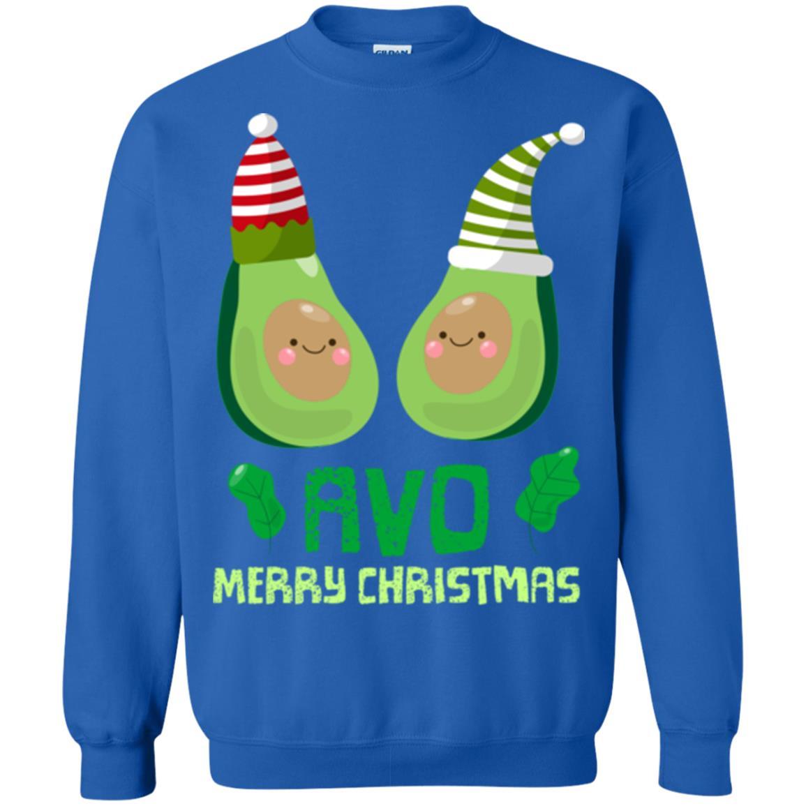 Avocado Merry Christmas T-shirt Royal