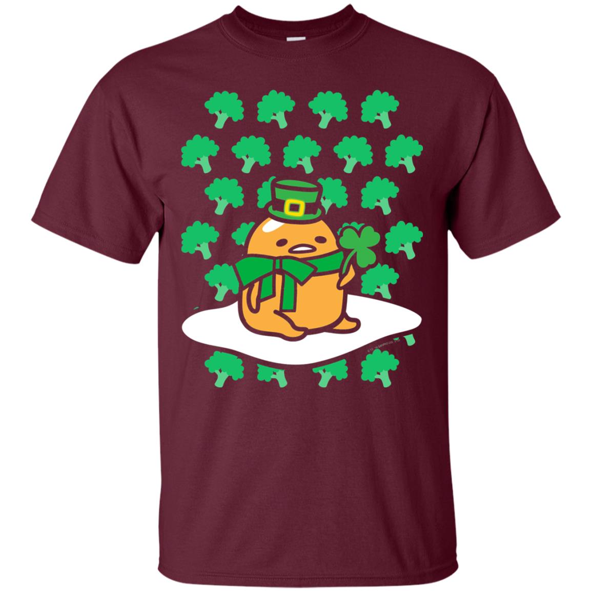 St. Patrick_s Day T-shirt Clover Maroon