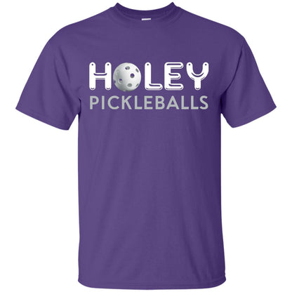 Pickleball Lover T-shirt Holey Pickleballs Purple