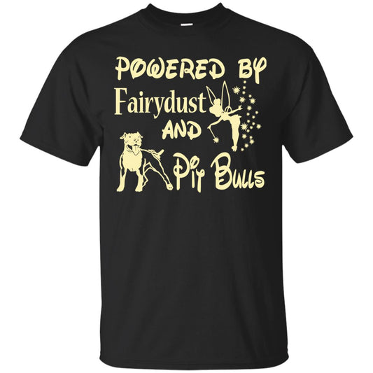 Powered Up Fairydust And Pit Bulls Dog Lover Shirt Black