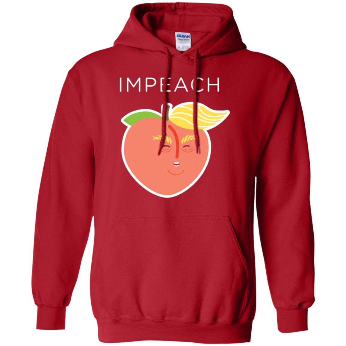 Anti Trump Peach Emoji T-shirt Impeach Donald Red
