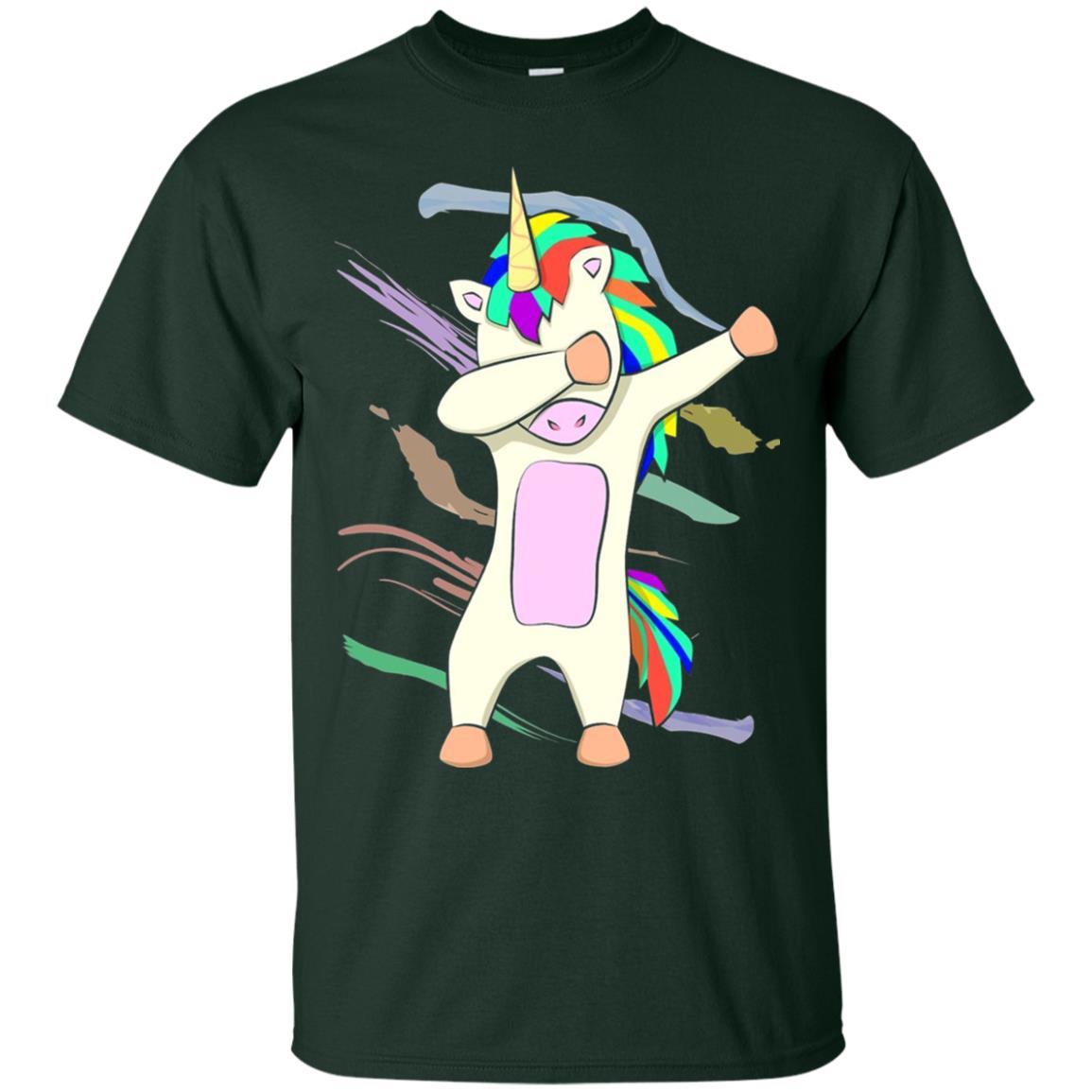 Magical Dabbing Unicorn Funny T-shirt Forest