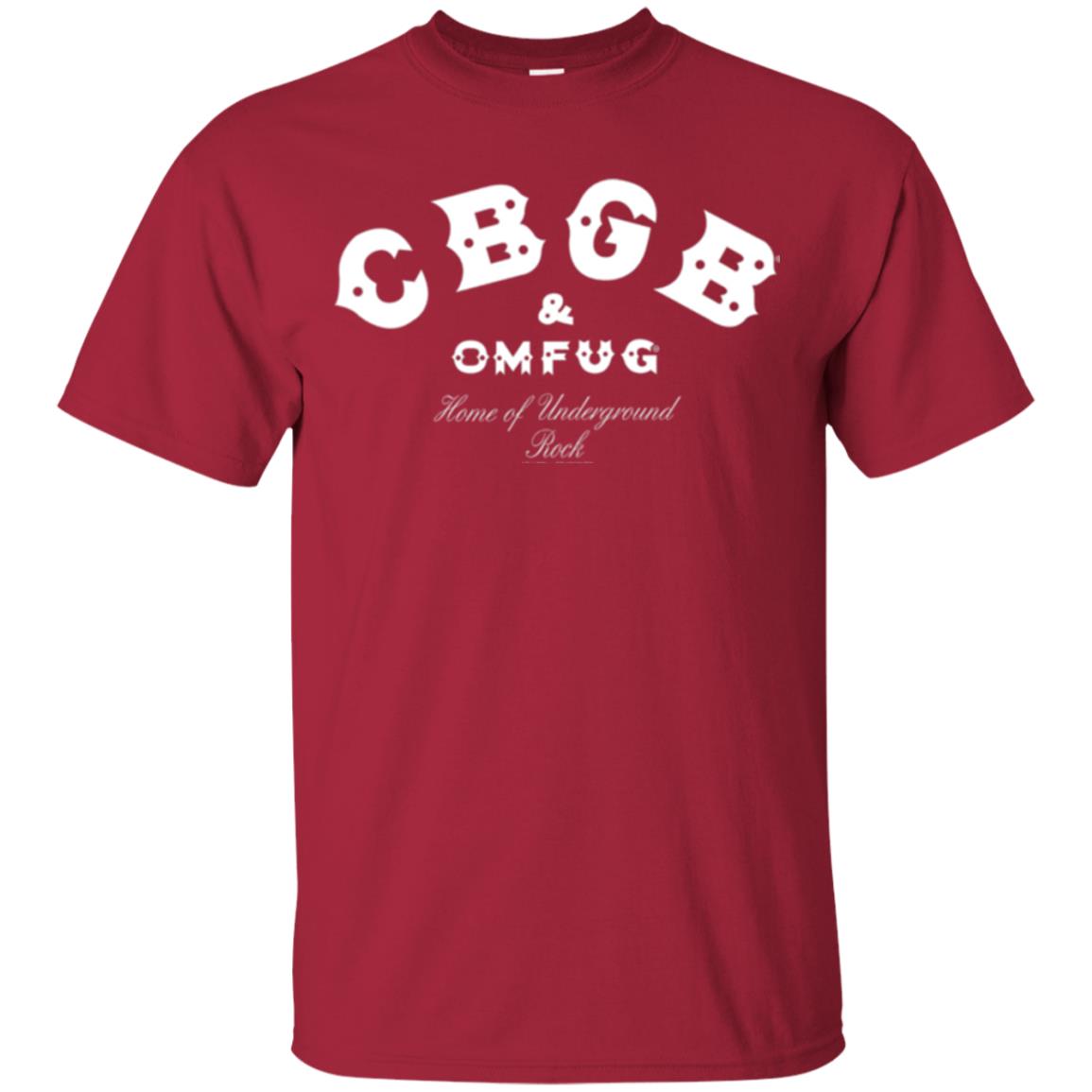 Music T-shirt Cbgb And Omfug Home Of Underground Rock Cardinal