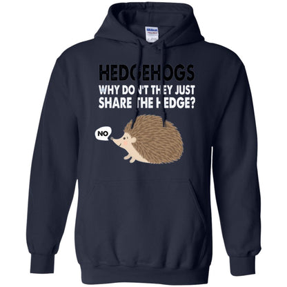 Hedgehogs T-shirt Why Don_t They Just Share Hedge Navy