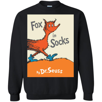 Dr. Seuss Fox In Socks Book Lover T-shirt Black
